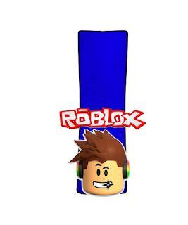 Kits imprimibles gratis Abecedario y números Roblox Roblox