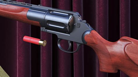 Mts Revolver Shotgun Wood D Model Turbosquid