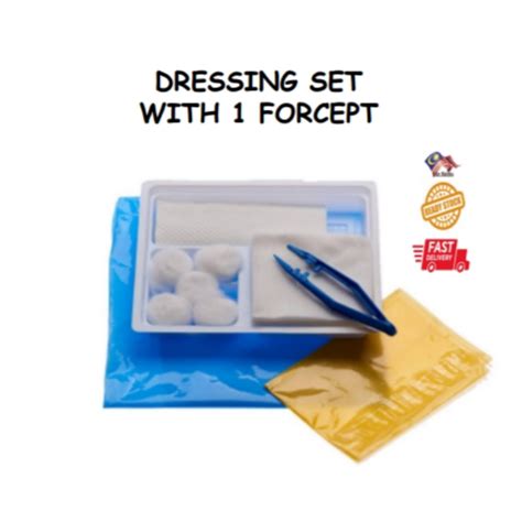 Wound Dressing Set With Forceps Sterile Packed Pcs Shopee Malaysia