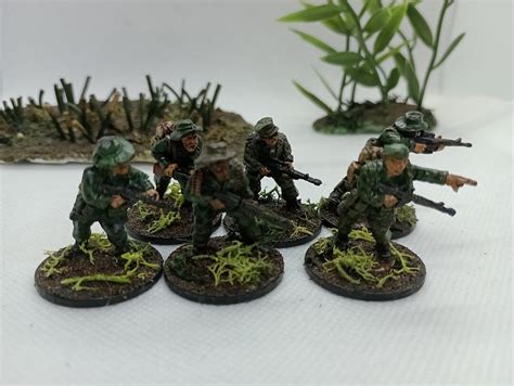 28mm Vietnam War Figures Painted Us Lrrp X6 Tigerstripe Squad 1 Etsy