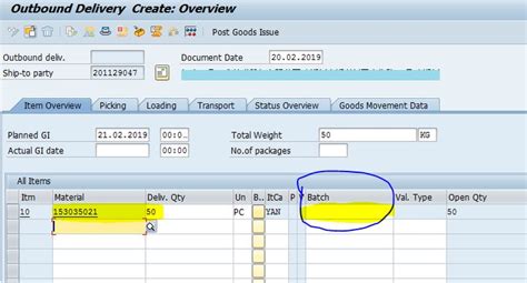 Generation Of Outbound Delivery Order With Zero Quantity How To Plan