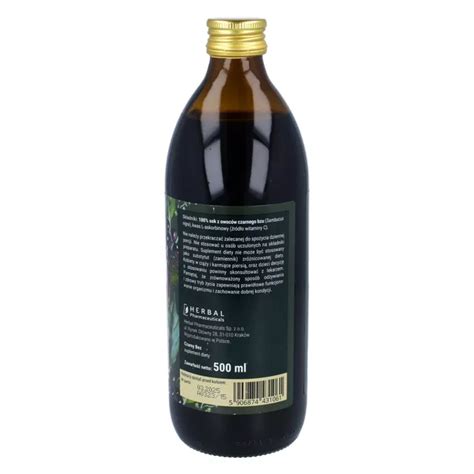 Herbal Monasterium sok z czarnego bzu 500 ml opinie skład i cena