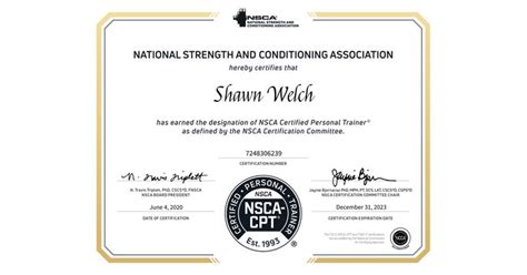 NSCA Certified Personal Trainers NSCA CPT Are Health Fitness