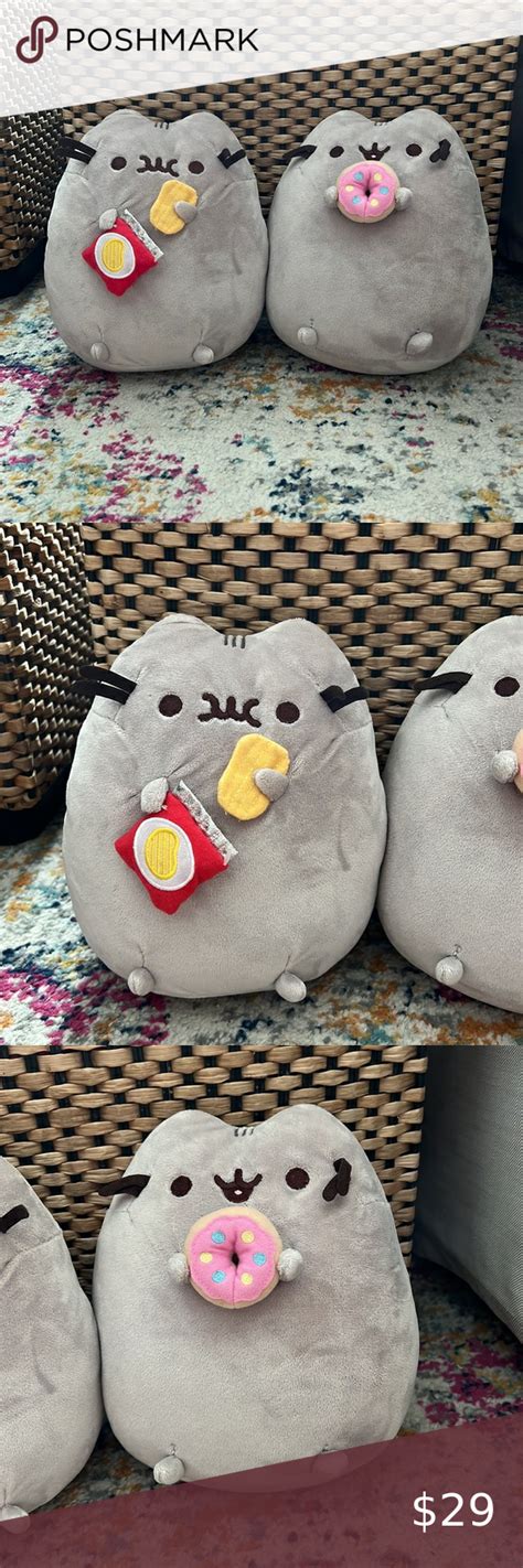 Pusheen Plush Set Of Two Potato Chip And Donut Plush Pusheen Plush Pusheen Plush