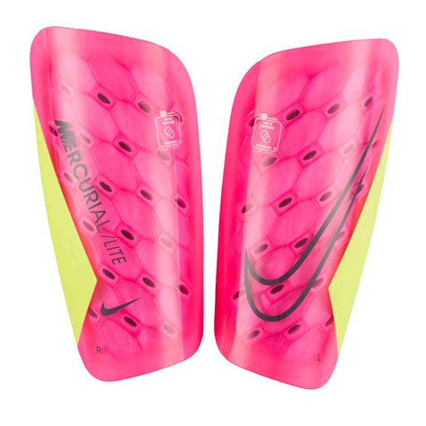 Nike Mercurial Lite Shin Guards Pinkgridiron Azteca Soccer