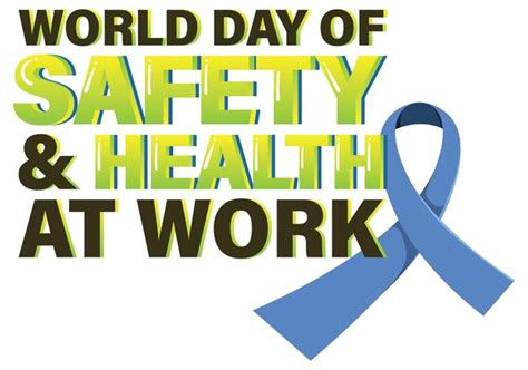 Premium Vector World Day For Safety And Health At Work Logo Design