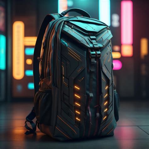 Una Mochila Con La Palabra Cyberpunk Foto Premium