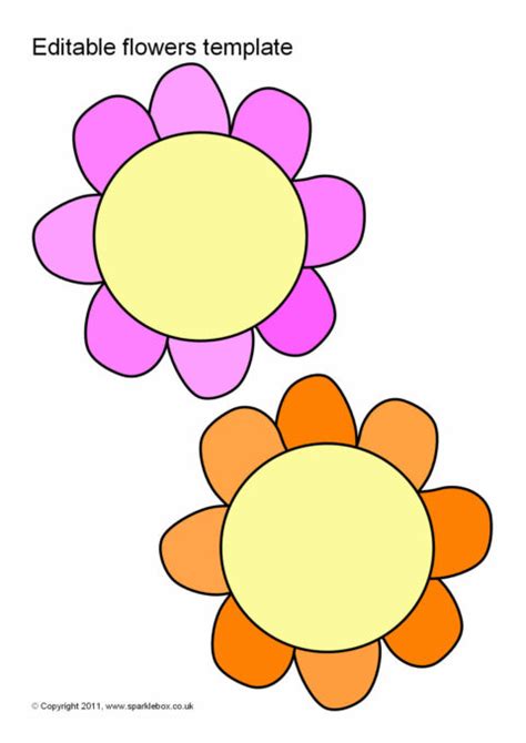 Flowers Free Printable Templates Coloring Pages Firstpalette Com