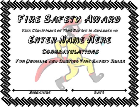 11 Firefighter Certificate Templates Free Printable Word And Pdf