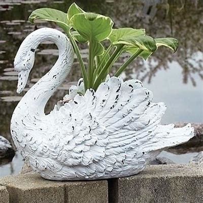 Reclining Swan Planter