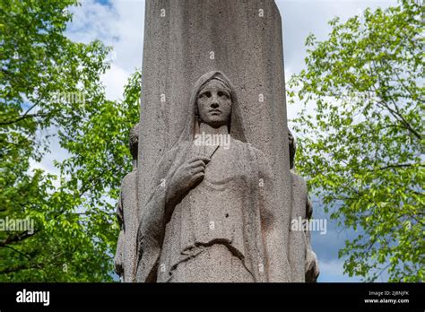 Monument In Montparnasse Cemetery Paris France 04 2009 Stock Photo Alamy