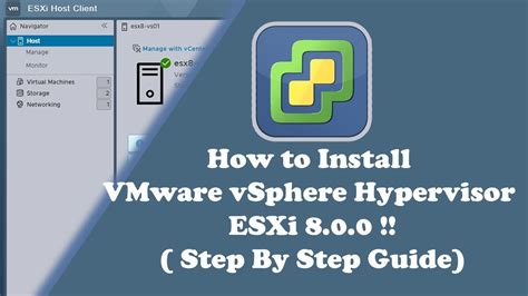 How To Install VMware VSphere Hypervisor ESXi 8 0 0 Step By Step