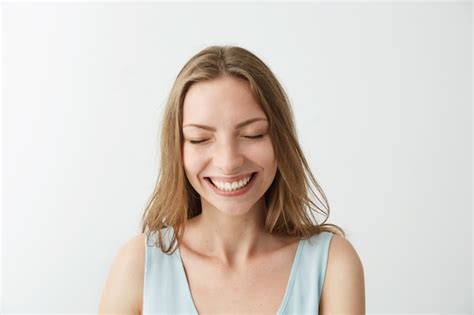 Free Photo Beautiful Sincere Happy Cheerful Girl Smiling Laughing