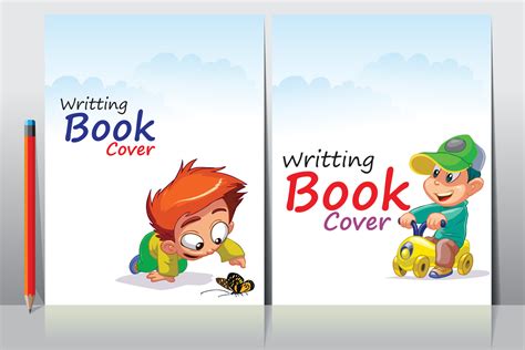 School Writing Book Cover Design 16529644 Vector Art At Vecteezy