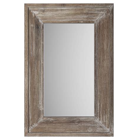 Buy Barnyard Designs X Wood Farmhouse Wall Mirror Wooden Large