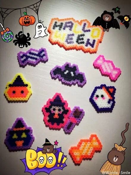 Halloween Perler Bead Art Hama Beads Patterns Diy Perler Beads