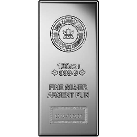 100 oz Royal Canadian Mint Silver AA Gold Traders