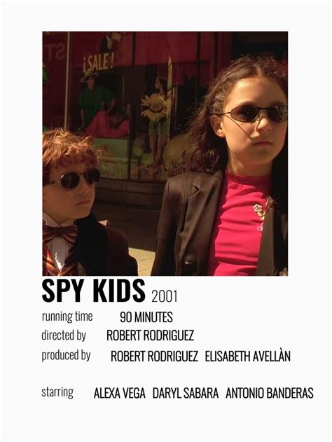 spy kids movie poster room decor minimalistic | Kids movie poster, Spy ...