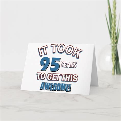 95 Year Old Birthday Designs Card