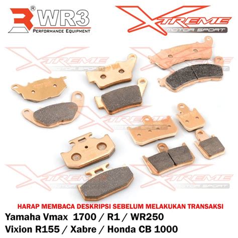 Jual Kampas Rem Wr Sintered Vixion Xabre Vmax Wr Cb