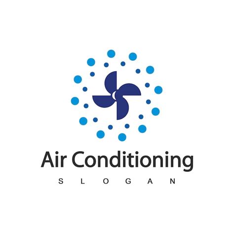 Logo De Climatisation Concept De Logo Hvac Vecteur Premium