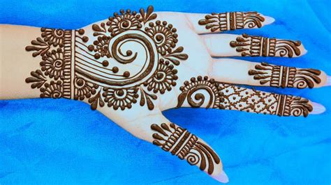 Letest Easy Stylish Front Hand Mehndi Design Simple Mehndi Design