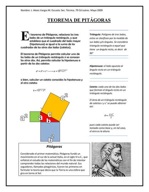 Teorema De Pit Goras Pdf Descarga Gratuita