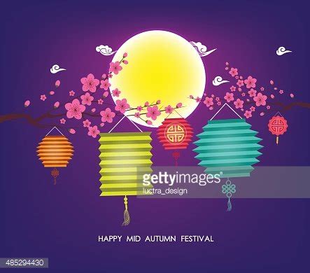 Chinese Mid Autumn Festival Graphic Design Stock Vector Royalty