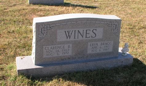 Erva Louise Bragg Wines Find A Grave Memorial