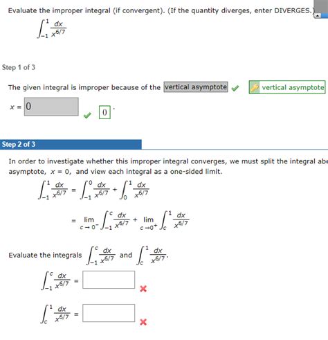 Solved Evaluate The Improper Integral If Convergent If