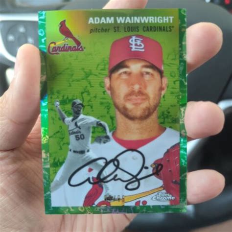 Adam Wainwright Topps Chrome Platinum Toile Green Ebay