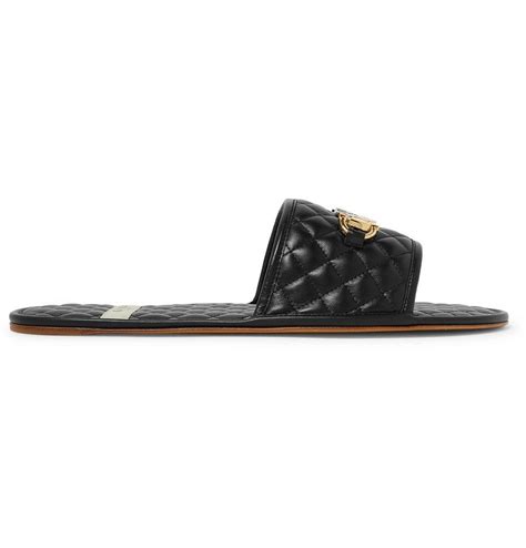 Gucci Horsebit Quilted Leather Slides Black Gucci