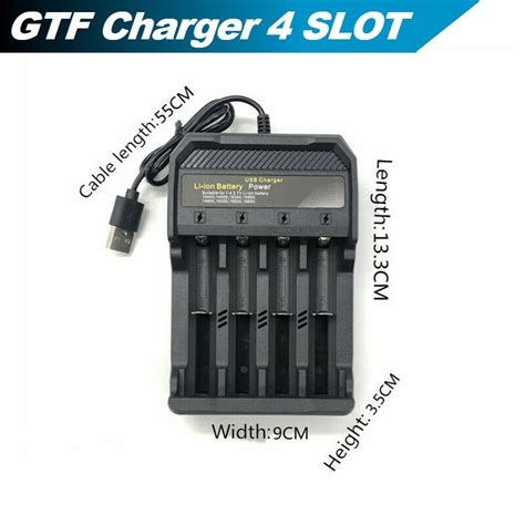 Jual Mboisget Gtf Charger Baterai Usb Lithium Slot Ms