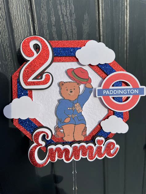 D Paddington Personalised Cake Topper Etsy Australia