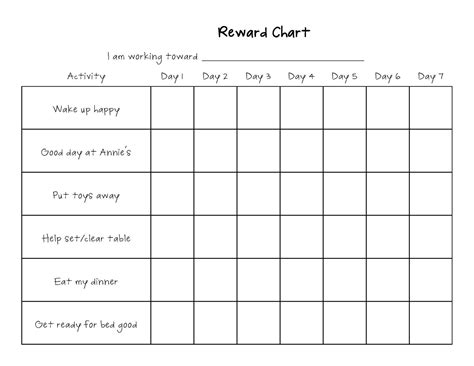 Preschool Reward Chart Printable Activity Shelter Images