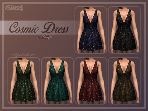 The Sims Resource Trillyke Cosmic Dress