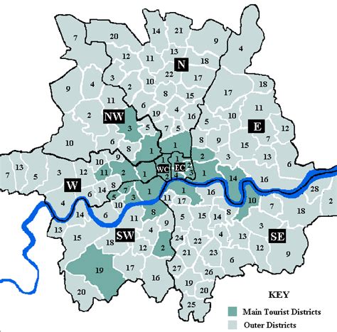 London Map By Postcode