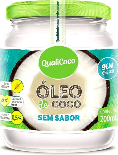 Óleo de Coco sem sabor QualiCoco 200ml