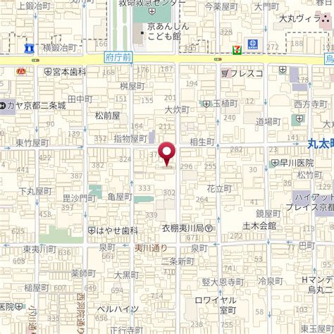 京都府京都市中京区新町通竹屋町下る弁財天町294 の地図 Mapfan