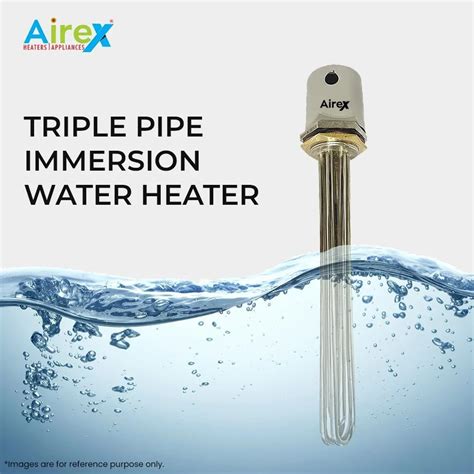 Airex Stainless Steel BSP 1 25 41 9mm Triple Pipe Water Immersion