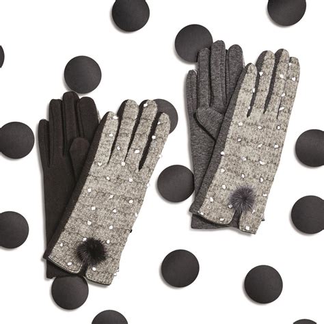 Polka Dot Gloves Asst 2 Colors