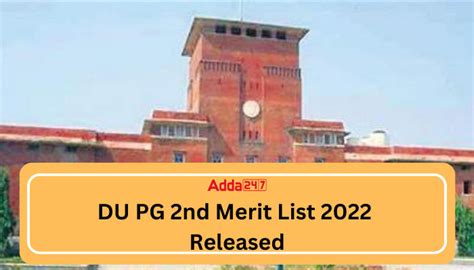 Du Pg Admission 2022 Du Pg 2nd Merit List Released Download Duet 2020