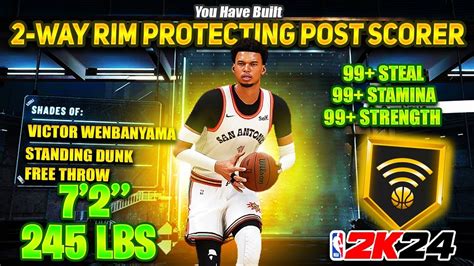 The MOST TOXIC 2 WAY RIM PROTECTING POST SCORER Build To Make For NBA