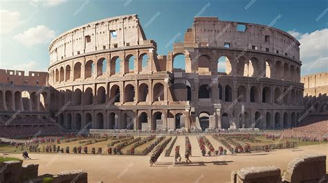 Premium AI Image | Ancient Roman Colosseum