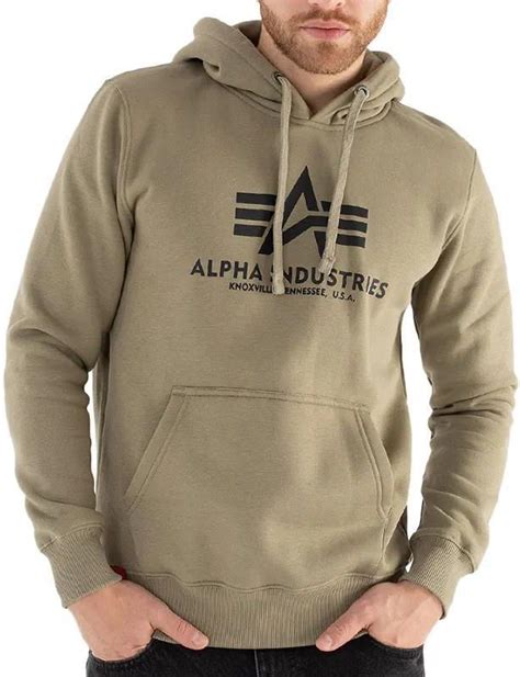 Bluza Alpha Industries Basic Hoody Zielona Ceny I Opinie