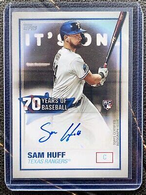 2021 Topps Series 1 70 Years Of Baseball Sam Huff 70YA SHU RC AUTO EBay