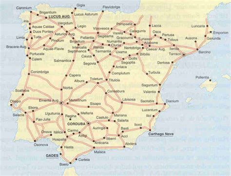 Roman roads in Hispania | Gifex