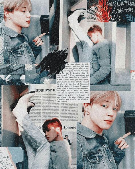 Download Denim Jimin Aesthetic Collage Wallpaper