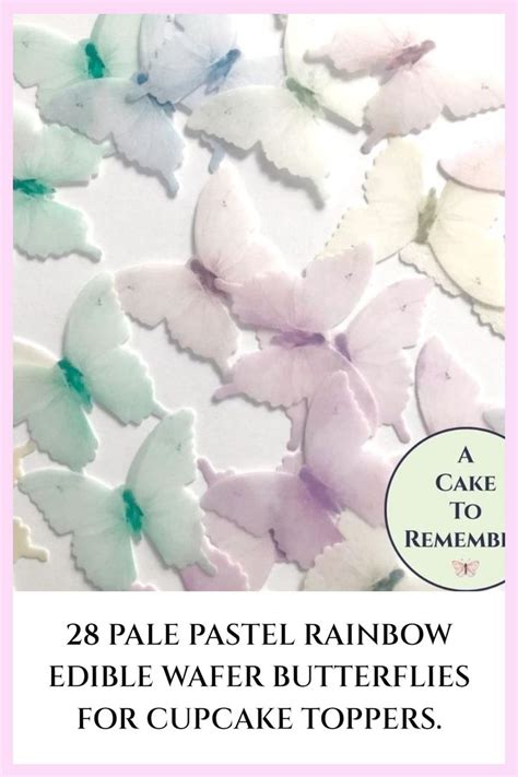 Pale Pastel Wafer Paper Butterflies Cake Decorating For Beginners Cake