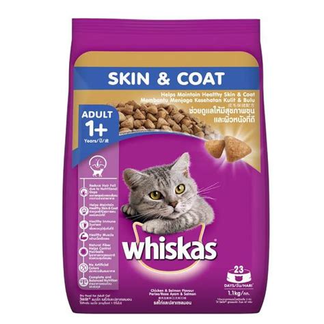 Buy Whiskas Dry Adult Cat Food 1 Years Chicken And Salmon Flavour